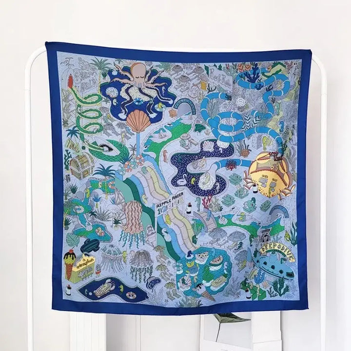 [BUNJANG] 인조실크 빅스카프(90cm) / 인조실크 빅스카프(90cm)