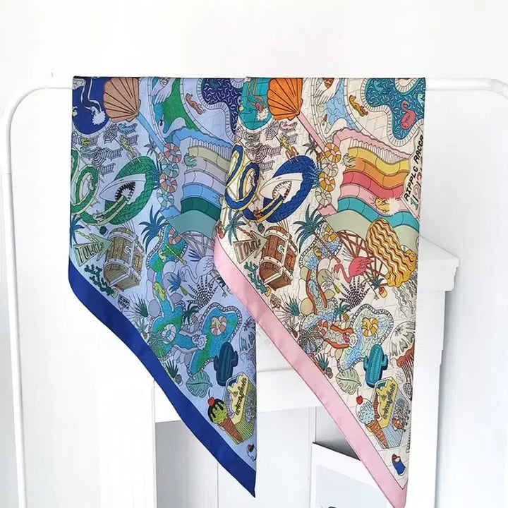 [BUNJANG] 인조실크 빅스카프(90cm) / 인조실크 빅스카프(90cm)