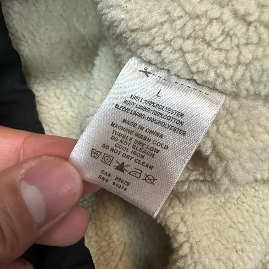 [BUNJANG] Stussy Sherpa Coach Jacket / 스투시 검정색 쉐르파 코치 자켓