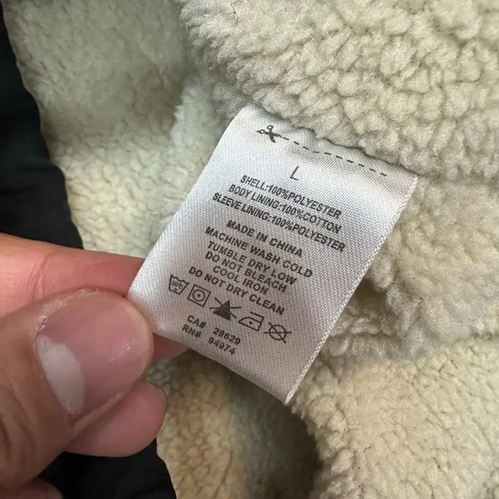 [BUNJANG] Stussy Sherpa Coach Jacket / 스투시 검정색 쉐르파 코치 자켓