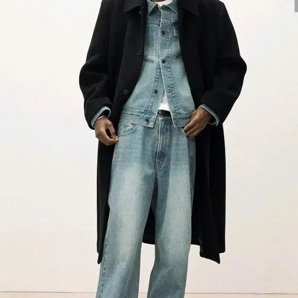 [BUNJANG] Il Corso Fine Wool Mack Coat - Black, L Size / (새상품) 일꼬르소 파인 울 맥코트/ 블랙, L사이즈