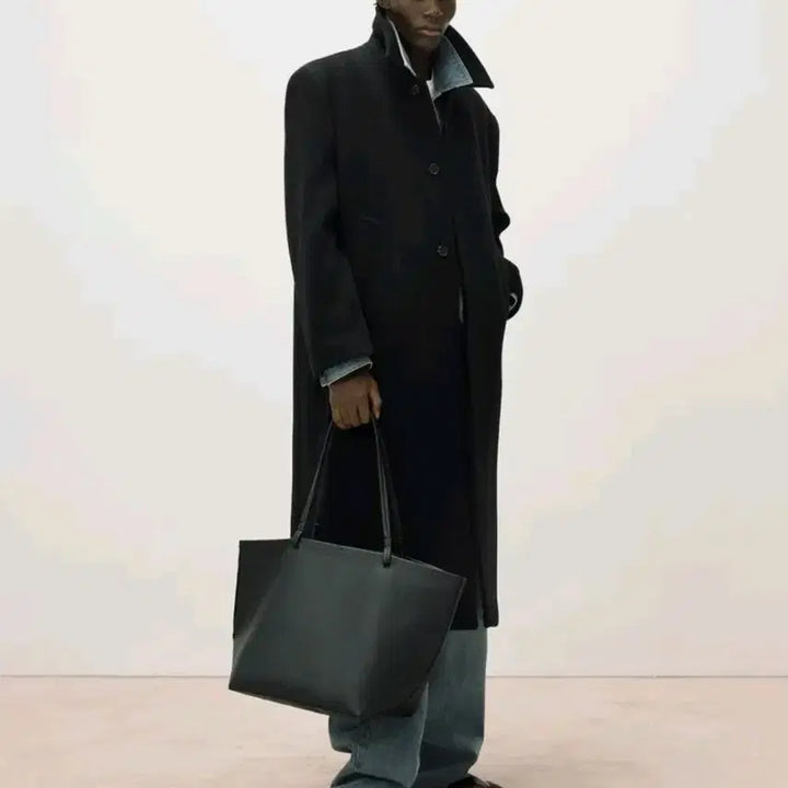 [BUNJANG] Il Corso Fine Wool Mack Coat - Black, L Size / (새상품) 일꼬르소 파인 울 맥코트/ 블랙, L사이즈