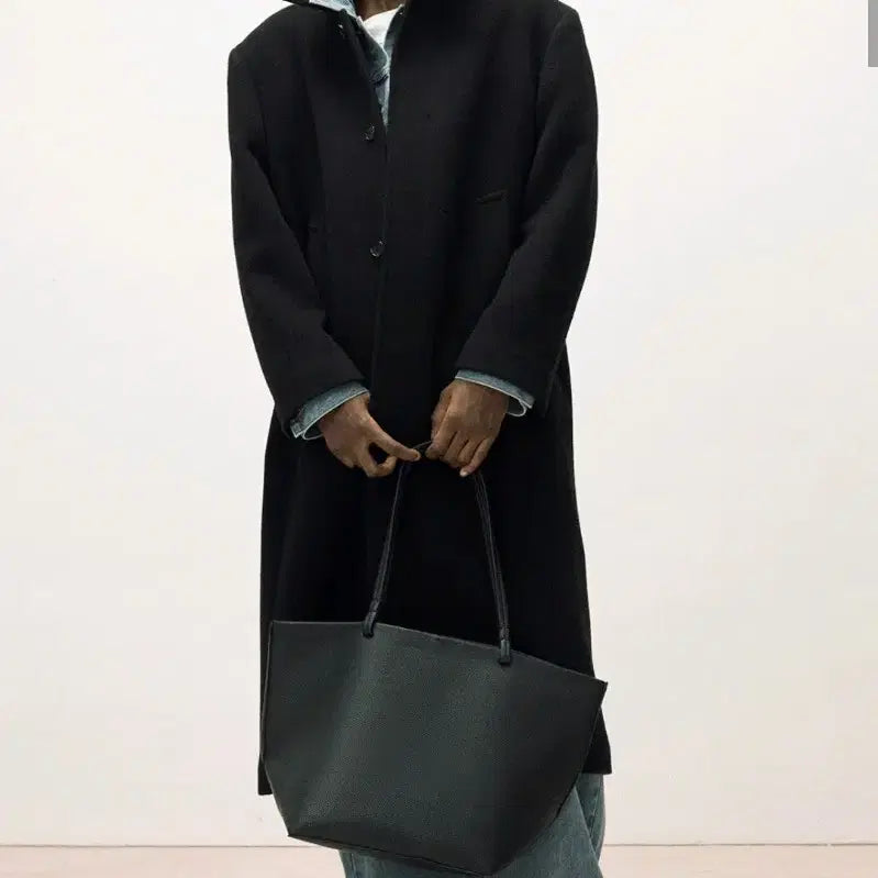 [BUNJANG] Il Corso Fine Wool Mack Coat - Black, L Size / (새상품) 일꼬르소 파인 울 맥코트/ 블랙, L사이즈