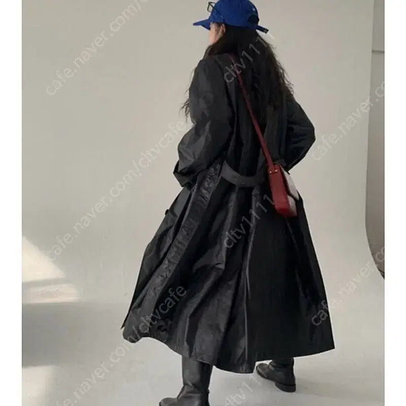 [BUNJANG] Ethos Black Trench Coat / 에토스 블랙 트렌치코트