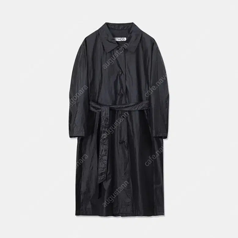 [BUNJANG] Ethos Black Trench Coat / 에토스 블랙 트렌치코트