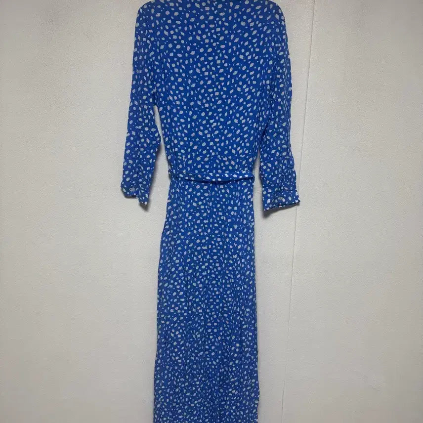 [SOLD OUT] ZARA 블루 도트 셔츠 롱 원피스