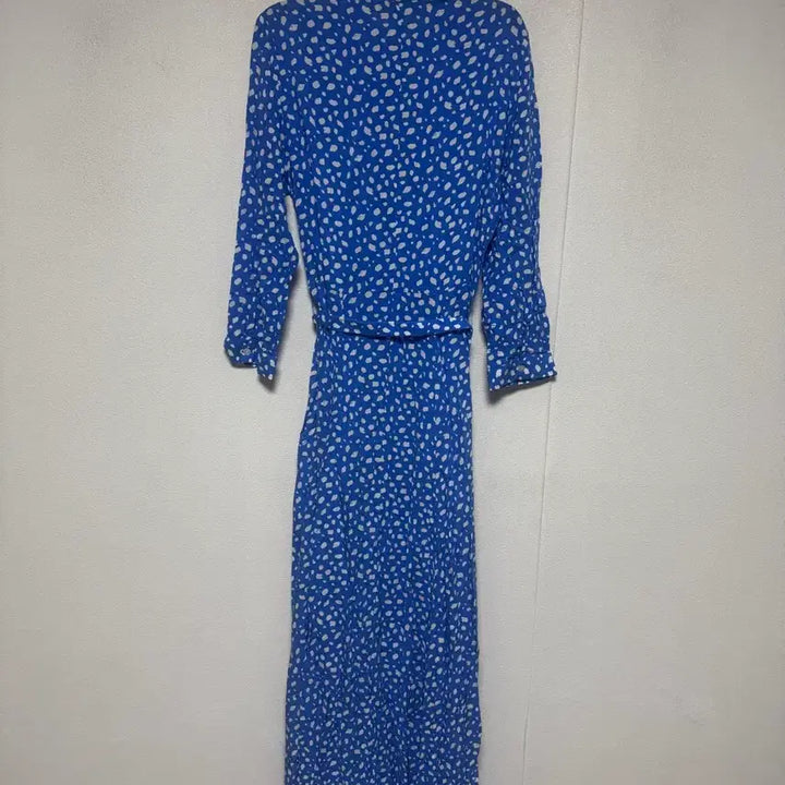 [SOLD OUT] ZARA 블루 도트 셔츠 롱 원피스