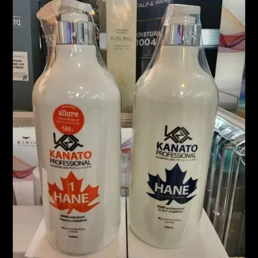 [BUNJANG] Kanato Hane Shampoo & Treatment Shampoo 1000ml Set / 카나토 하네샴푸 + 트리샴푸1000미리 세트