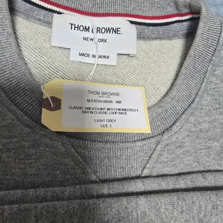 [BUNJANG] Thom Browne Gray Sweatshirt / (새상품급/25ss)톰브라운 그레이 맨투맨 2사이즈 급처분