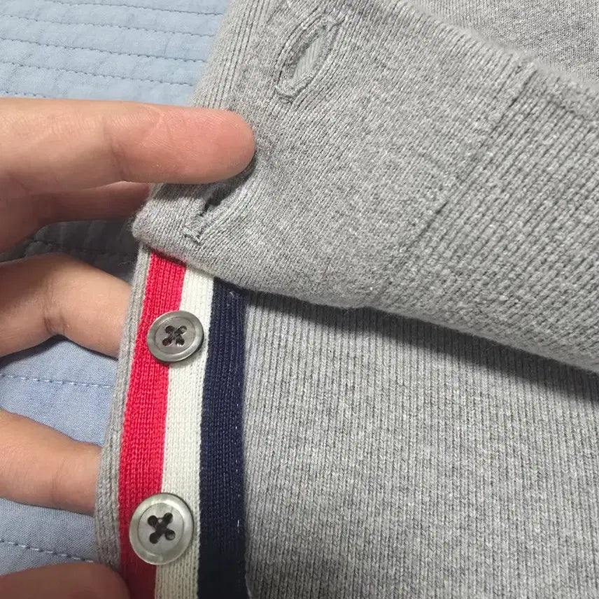 [BUNJANG] Thom Browne Gray Sweatshirt / (새상품급/25ss)톰브라운 그레이 맨투맨 2사이즈 급처분