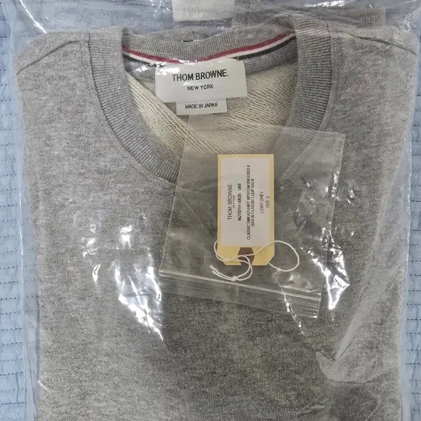 [BUNJANG] Thom Browne Gray Sweatshirt / (새상품급/25ss)톰브라운 그레이 맨투맨 2사이즈 급처분