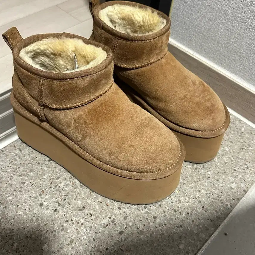 [BUNJANG] UGG Ozwear Platform Ultra Mini Boots / 호주어그 부츠 UGG 오즈웨어 플랫폼 울트라 미니 7CM 통굽