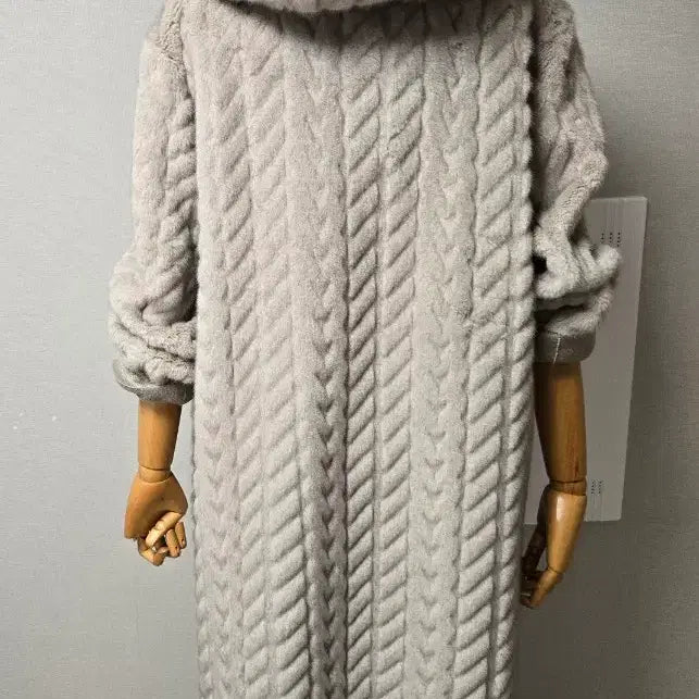[BUNJANG] Paul &amp; Joe Eco Mink Fur Long Coat / 폴앤조 에코 밍크 퍼 롱 퍼 코트