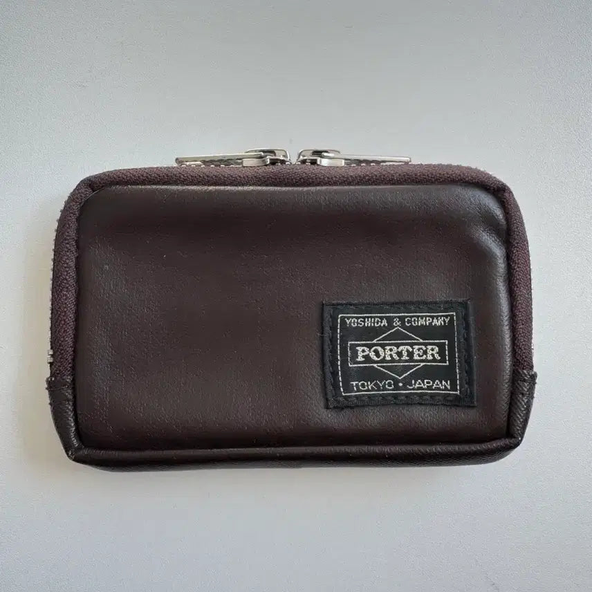[BUNJANG] Porter Multi Coin Case Brown / 포터 멀티 코인 케이스 브라운