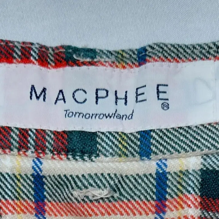 [BUNJANG] MACPHEE Classic Check Cotton Pants / [M] 투모로우랜드 마카피(MACPHEE) 클래식 체크 코튼 팬츠