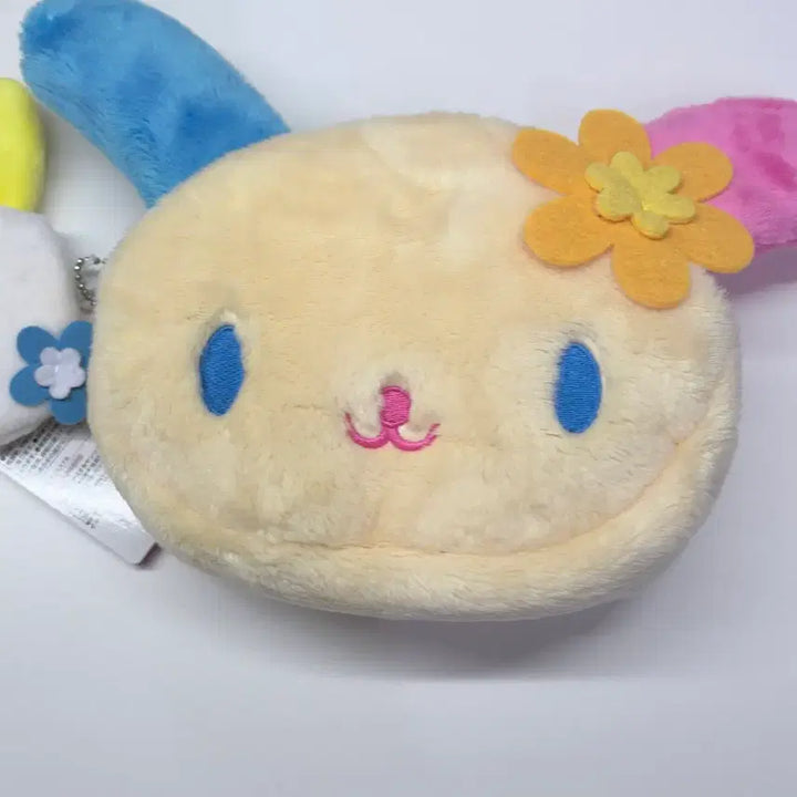 [BUNJANG] Sanrio Usahana Nakayoshi Mascot Face Pouch Keychain / 산리오 우사하나 나카요시 마스코트 얼굴 인형 파우치 키링