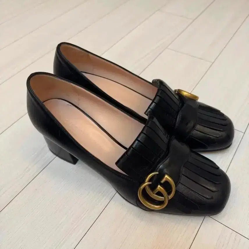 [BUNJANG] Gucci GG Marmont Mid-Heel Pumps 36.5 / 구찌] GG 구찌 마몽 미드힐 펌퍼스 36.5