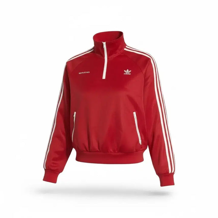 [BUNJANG] Adidas x Sporty &amp; Rich Half-Zip Track Jacket / 아디다스 스포티앤리치 하프집 트랙 자켓 L