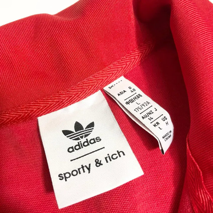 [BUNJANG] Adidas x Sporty &amp; Rich Half-Zip Track Jacket / 아디다스 스포티앤리치 하프집 트랙 자켓 L