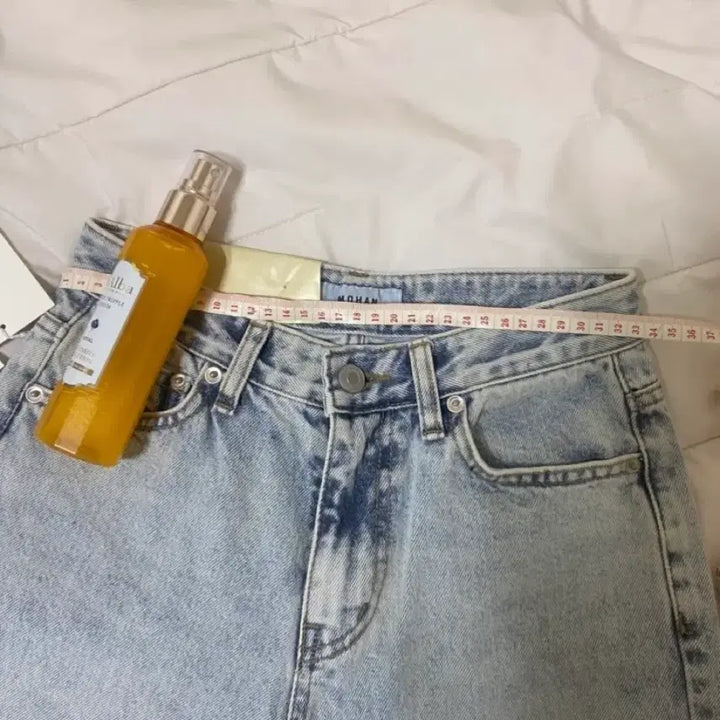 [BUNJANG] Mohan Slim Straight Jeans S Size / 모한 청바지 연청 택있는 새상품 S사이즈