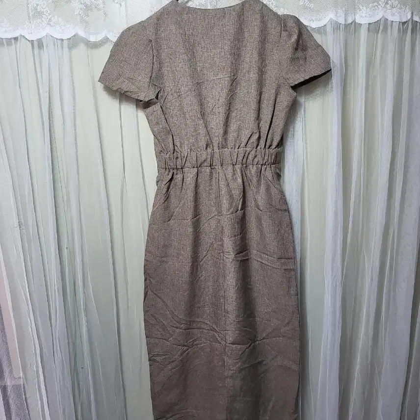 [BUNJANG] KARRA Linen Mini Dress / [새상품]KARRA 카라 반팔 린넨 원피스