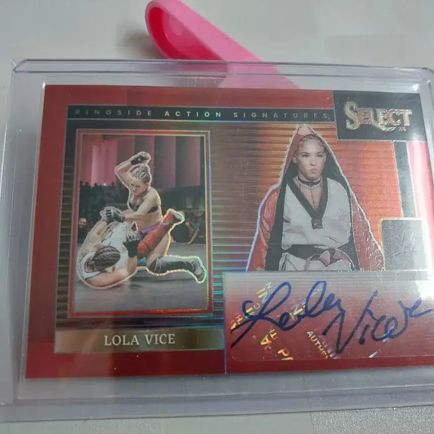 [BUNJANG] Panini WWE Select Lora Vice Autograph Card Red Prism /99 / 파니니 WWE 셀렉트 롤라 바이스 오토 싸인 카드 레드 프리즘 /99