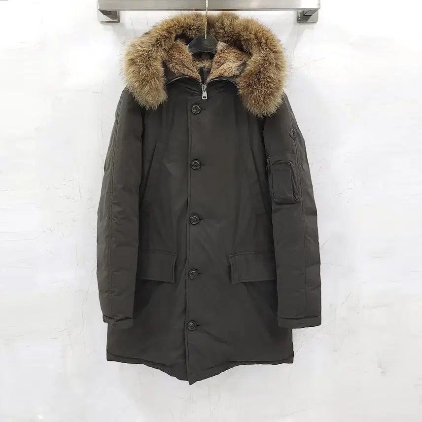 [BUNJANG] Moncler GRANDALPE Hooded Down Padded Jacket / 2 / 몽클레어 카키 GRANDALPE 후드 패딩 자켓