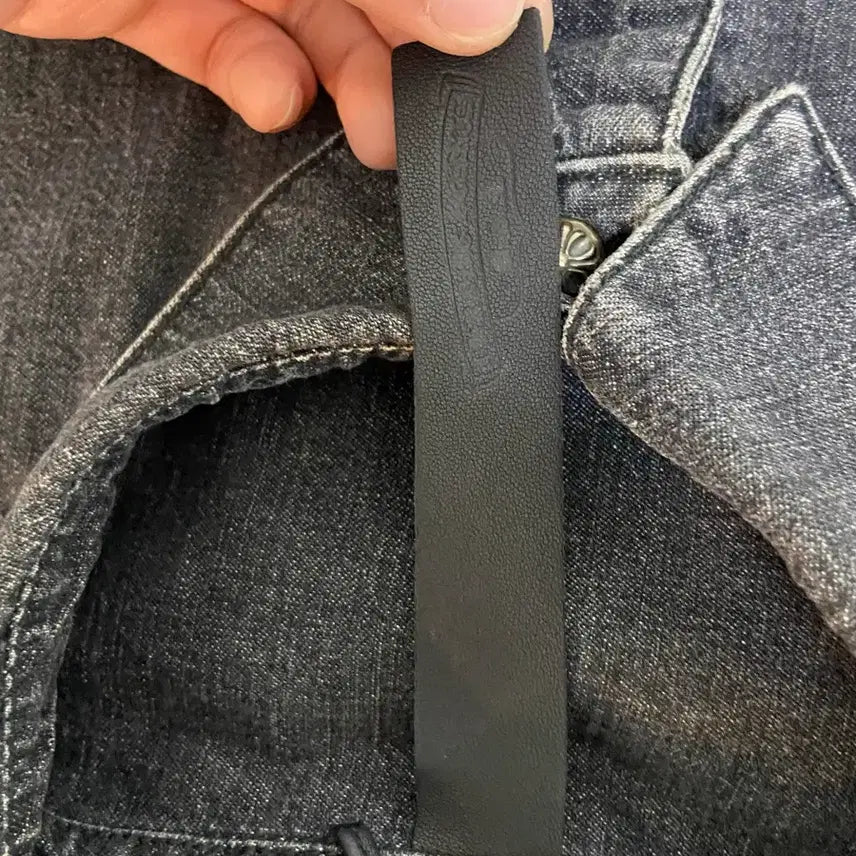 [BUNJANG] Chrome Hearts Cross Patch Denim Shirt Jacket (M) / 크롬하츠 크로스 패치 데님 셔츠 자켓 사이즈 m (신세계 국문택)