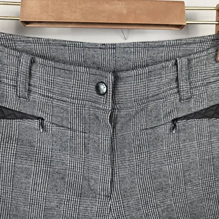 [BUNJANG] Hazzys Women's Fleece Checkered Shorts / [무료배송]헤지스 70(27-28) 여성 기모 스판 체크 반바지 쇼츠
