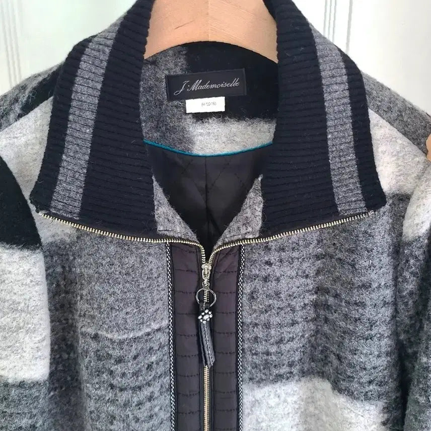 [BUNJANG] Mademoiselle Wool Blend Half Zip Jacket / (새상품) 여성 울 집업 하프 자켓