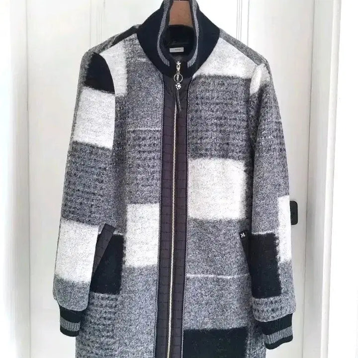 [BUNJANG] Mademoiselle Wool Blend Half Zip Jacket / (새상품) 여성 울 집업 하프 자켓