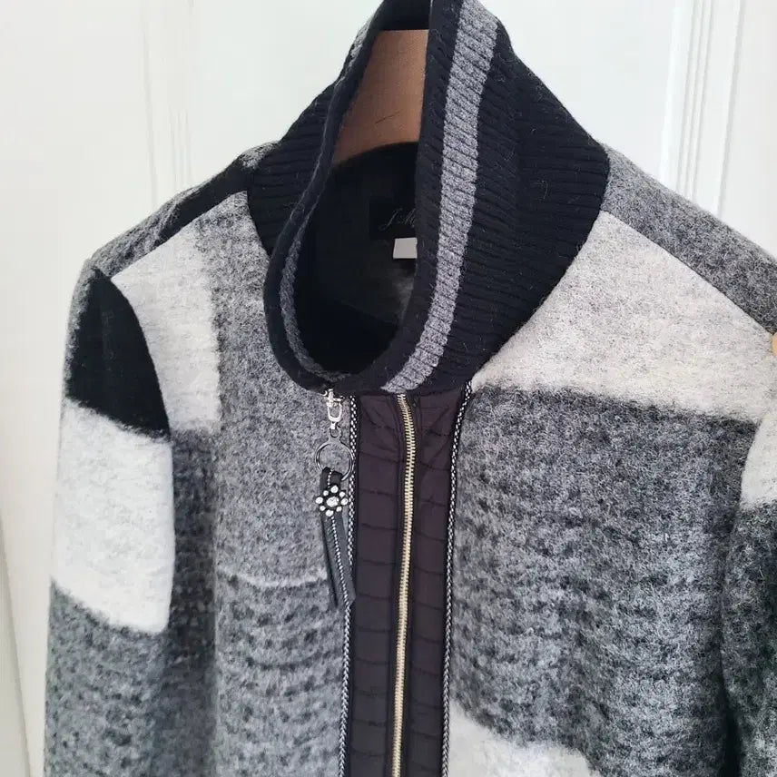[BUNJANG] Mademoiselle Wool Blend Half Zip Jacket / (새상품) 여성 울 집업 하프 자켓