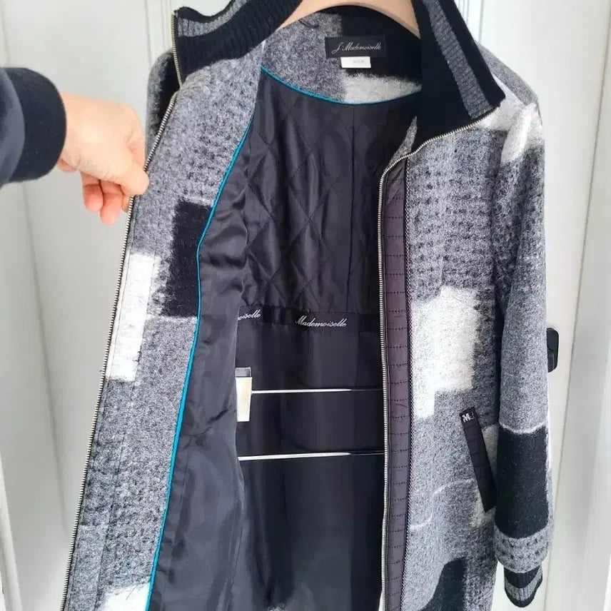 [BUNJANG] Mademoiselle Wool Blend Half Zip Jacket / (새상품) 여성 울 집업 하프 자켓