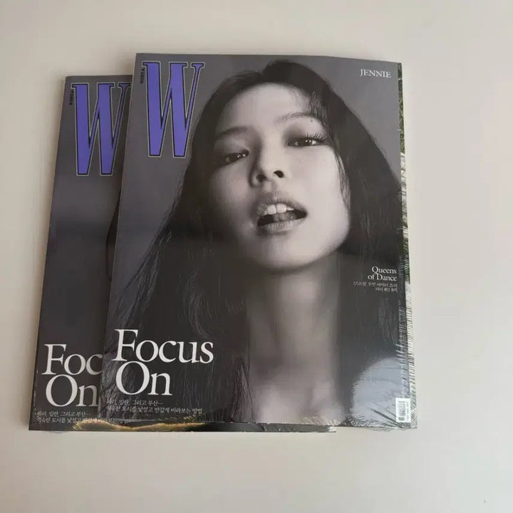 [BUNJANG] W Korea Jennie Focus On Magazine Set / W 코리아 제니 화보 잡지 Focus On 3종 셋트블랙핑크