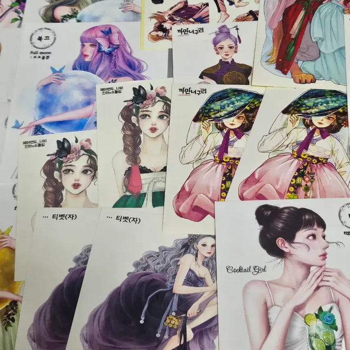 [BUNJANG] Assorted Portrait Stickers Bundle / 다꾸 인물 스티커 대량 믹스