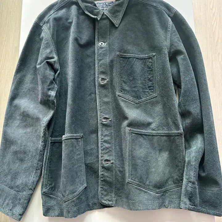 [BUNJANG] RRL Indigo Roughout Suede Jacket M / RRL 인디고 러프아웃 스웨이드 자켓 M