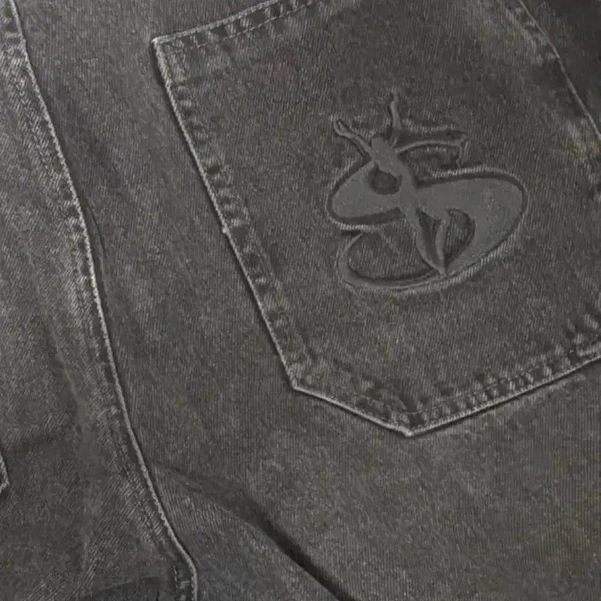 [BUNJANG] Yard Sale Black Denim XL Jeans / 야드 세일 흑청 데님 xl