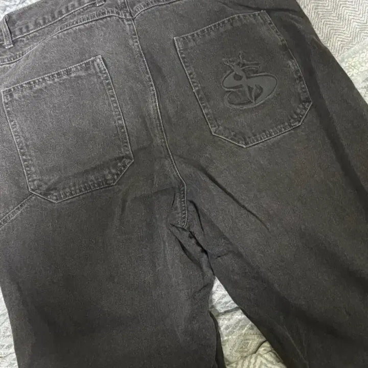 [BUNJANG] Yard Sale Black Denim XL Jeans / 야드 세일 흑청 데님 xl