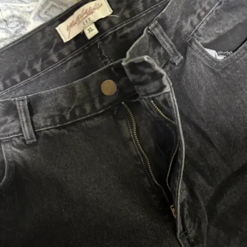 [BUNJANG] Yard Sale Black Denim XL Jeans / 야드 세일 흑청 데님 xl