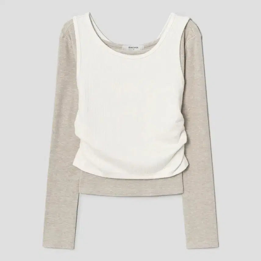 [BUNJANG] 8Seconds Layered Long Sleeve T-Shirt / 에잇세컨즈 레이어드 긴소매 티셔츠