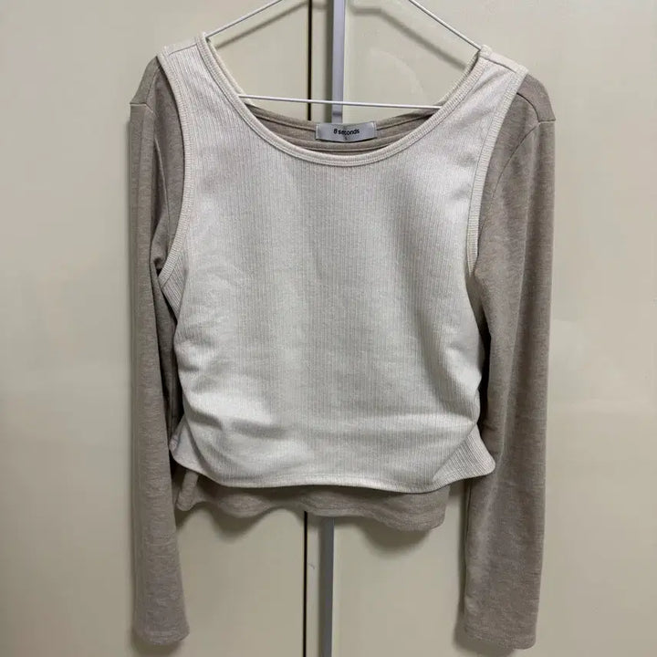 [BUNJANG] 8Seconds Layered Long Sleeve T-Shirt / 에잇세컨즈 레이어드 긴소매 티셔츠