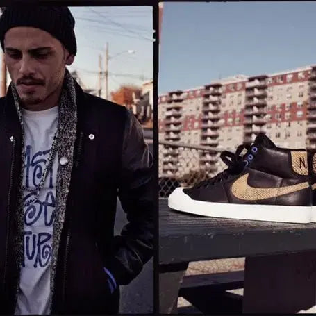 [BUNJANG] Nike x Stussy 30th Anniversary Varsity Jacket / 나이키x스투시 30주년 바시티 자켓 S