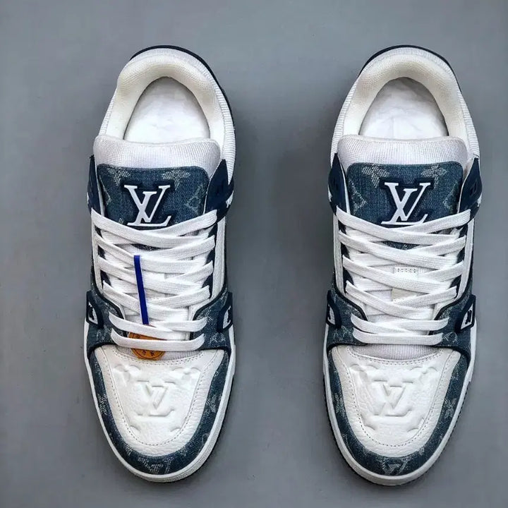 [BUNJANG] LV Trainer Blue Sneakers / LV Trainer 라인의 캐주얼 데일리 블루 스니커즈를 급하게