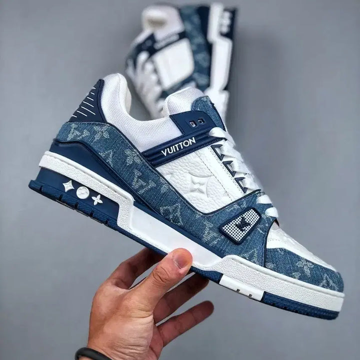 [BUNJANG] LV Trainer Blue Sneakers / LV Trainer 라인의 캐주얼 데일리 블루 스니커즈를 급하게