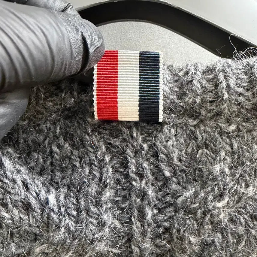 [BUNJANG] Thom Browne Aran Cable Mohair Sleeveless Knit Top / 톰브라운 아란 케이블 모헤어 민소매니트