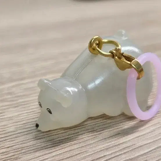 [BUNJANG] Bear Gachapon with Pink Ring / 곰돌이 가챠