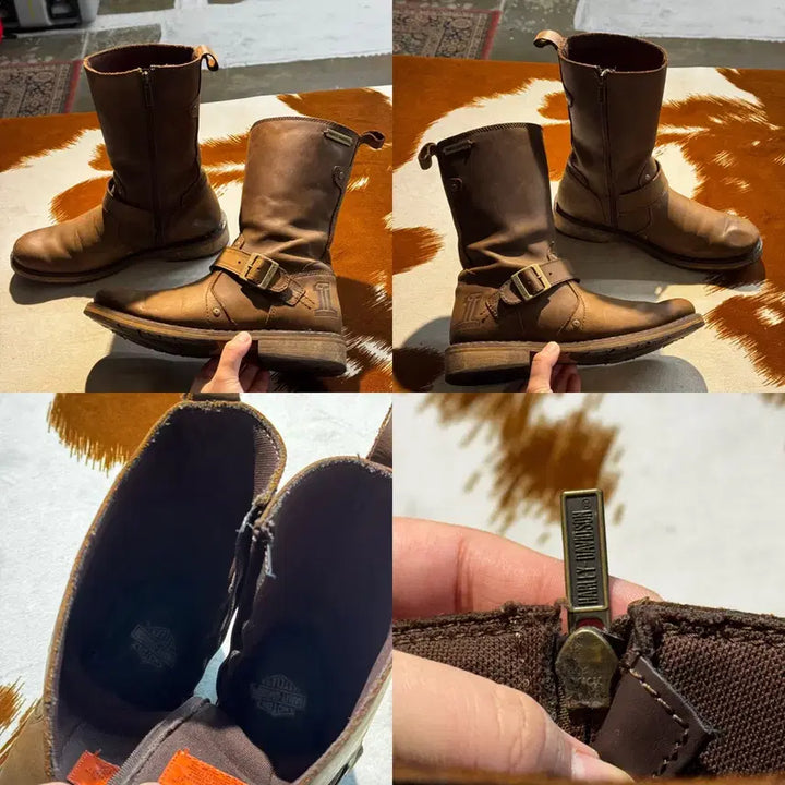 [SOLD OUT] 할리데이비슨 엔지니어드 부츠 (270) 브라운