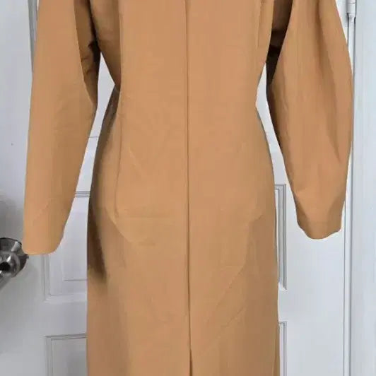 [BUNJANG] MOHAN Camel Double Button Long Coat / 모한 카멜 더블 버튼 롱 코트