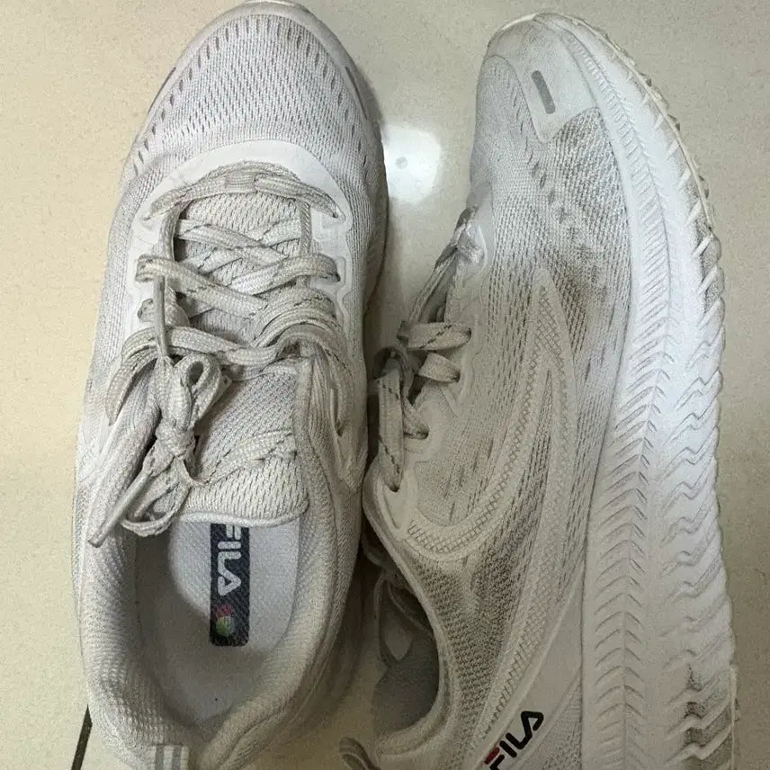 [BUNJANG] Fila White Sneakers 245mm / 휠라 흰색 운동화 245mm