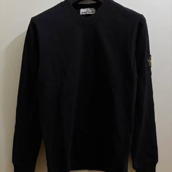 [BUNJANG] Stone Island V-Neck Long Sleeve T-Shirt / 스톤아일랜드 브이넥 롱슬리브 티셔츠 90